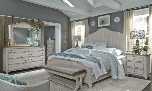 Antique style bedroom furniture set
