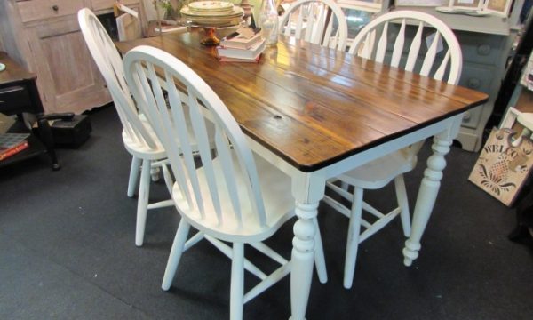 Farmhouse kitchen table and chairs