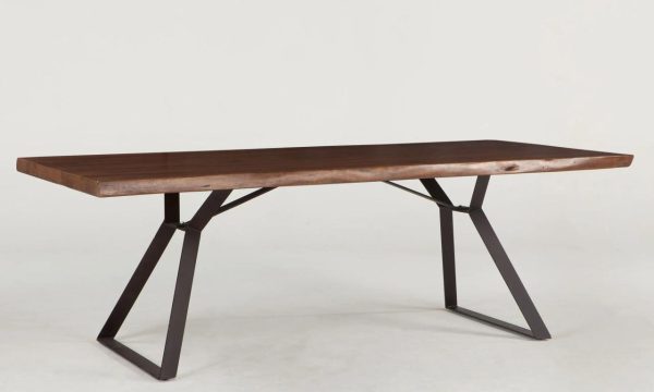 Acacia wood dining bench